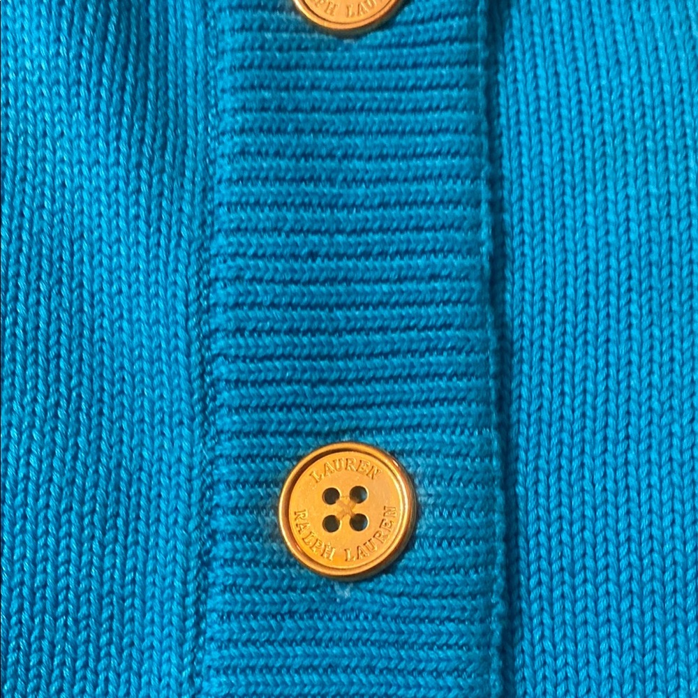 Ralph Lauren Blue Blazer-Style Jacket with Lapels - Picture 3 of 3